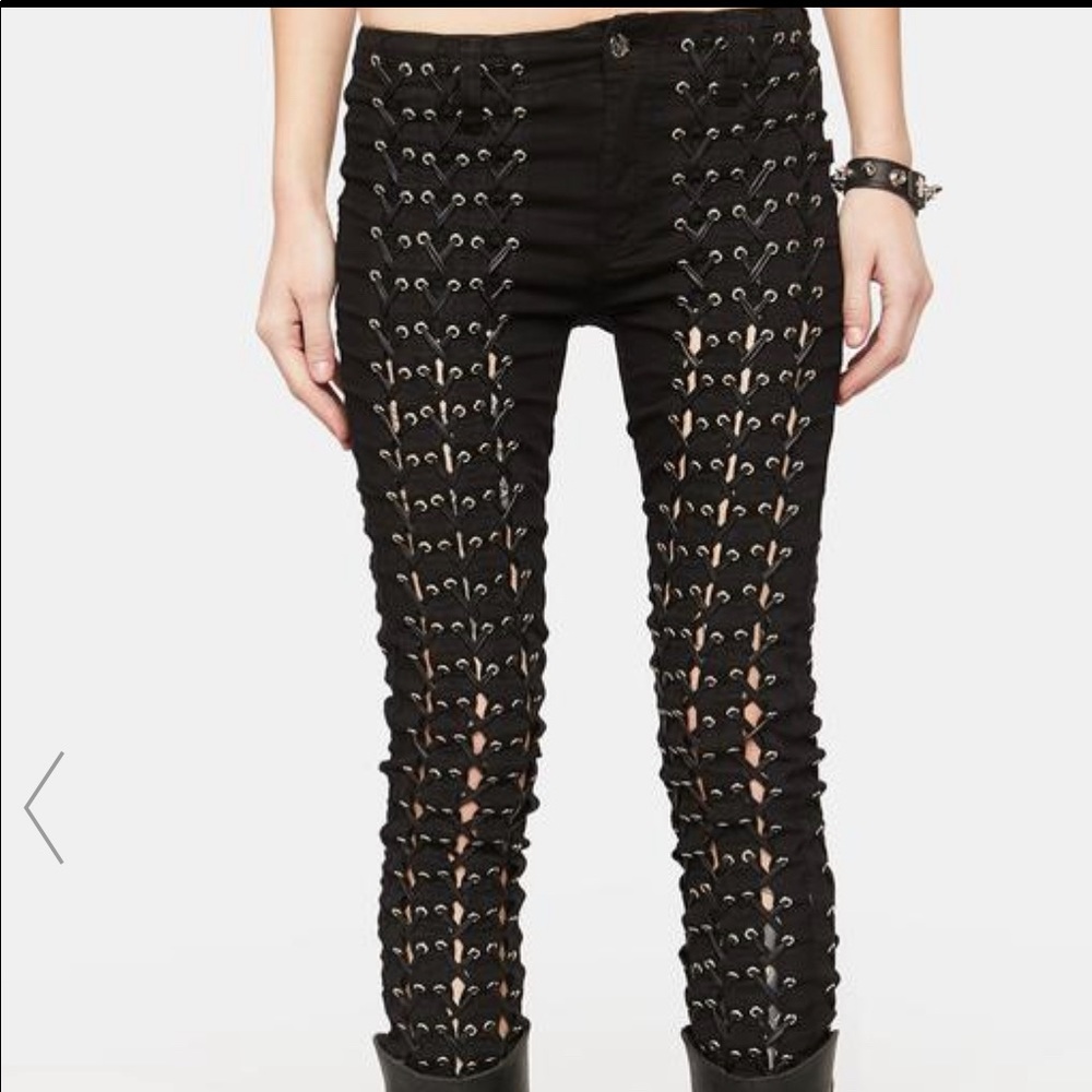 Tripp NYC Medieval Lace-Up Pants